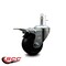 Service Caster 3'' Soft Rubber Wheel Swivel 7/16'' Stem Caster with Total Lock Brake SCC-GRTTL20S314-SRS-716138 - alternate 4